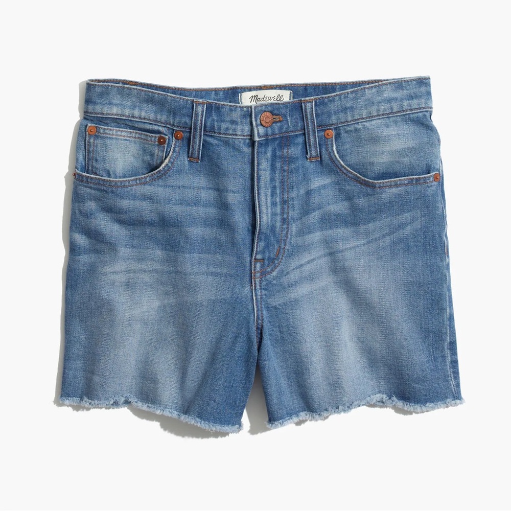 MADEWELL HIGH-RISE DENIM BOY SHORTS - Picture 2 of 8